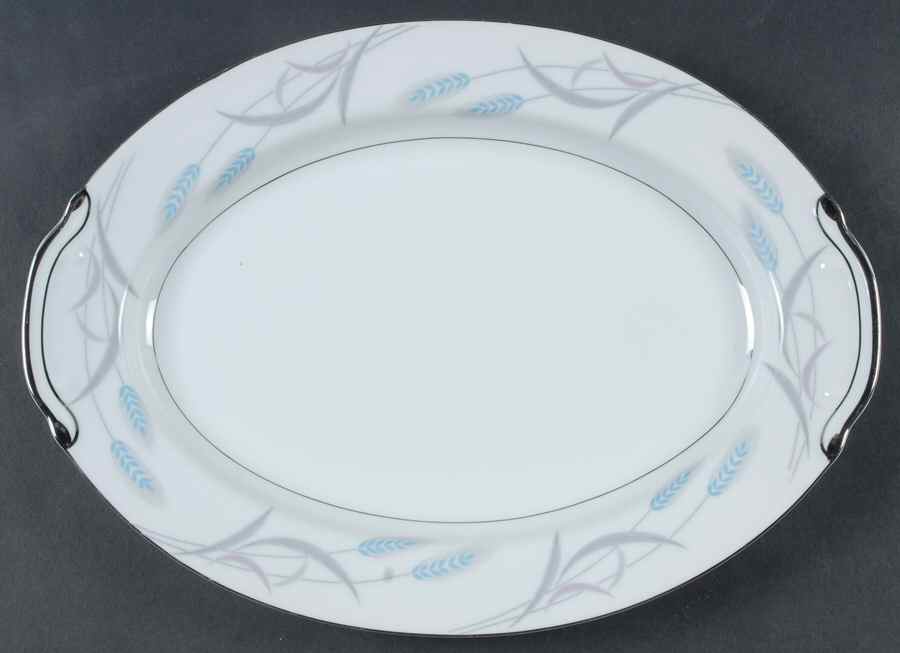 Royal Wheat 12" Oval Serving Platter by Valmont-1