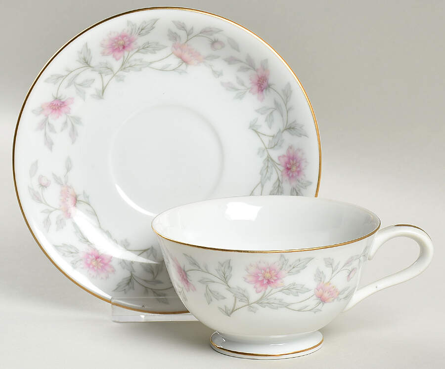 Shalimar Footed Cup & Saucer Set by Valmont-1