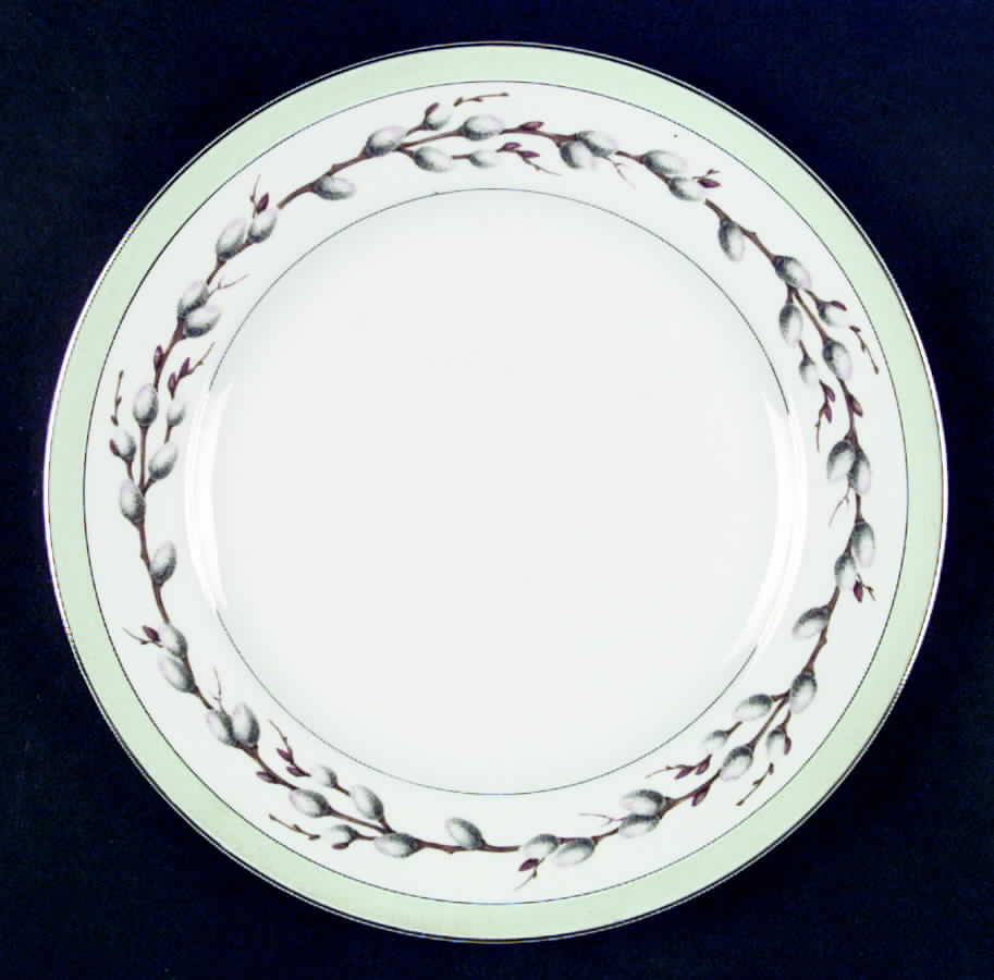 Silver Willow Dinner Plate by Valmont-1