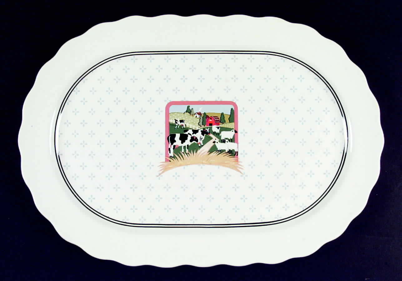 Vandor Country 15" Oval Serving Platter by Vandor-1