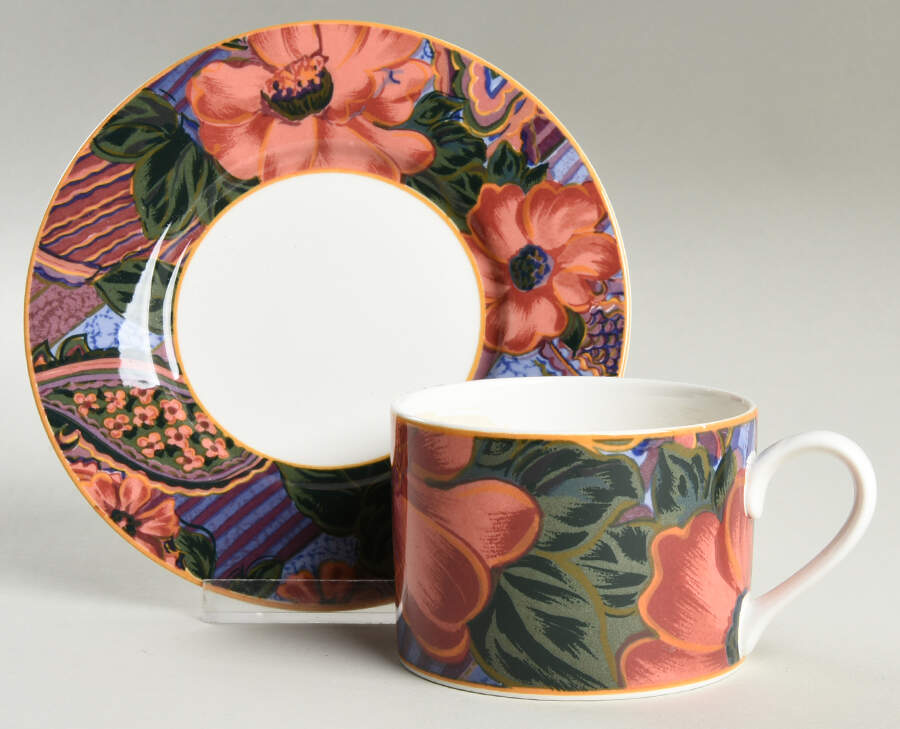 Ambrosia Flat Cup & Saucer Set by Victoria & Beale-1