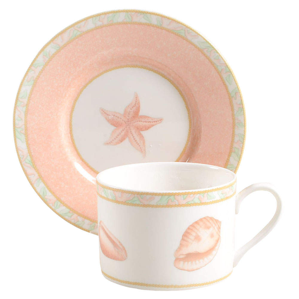 Atlantis Flat Cup & Saucer Set by Victoria & Beale-1