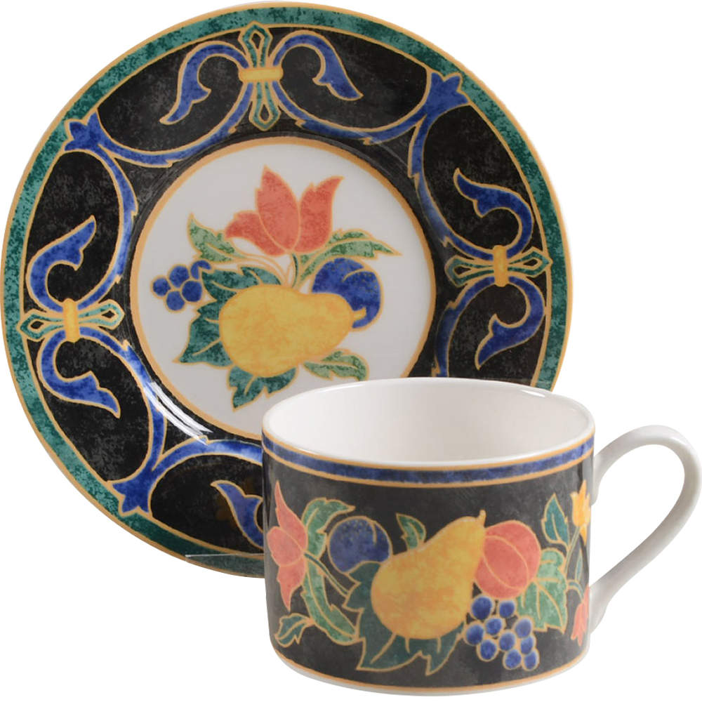 Napoli Flat Cup & Saucer Set by Victoria & Beale-1