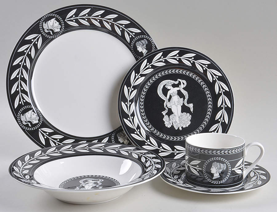 Olympia Black 5 Piece Place Setting by Victoria & Beale-1