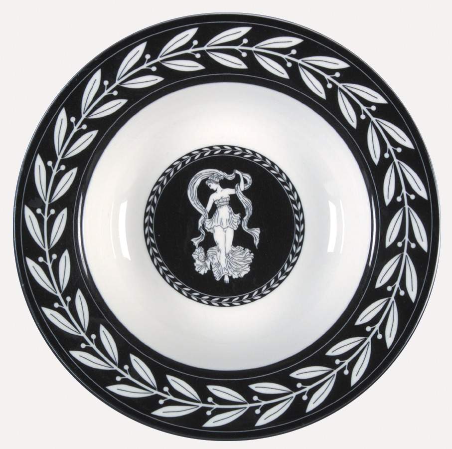 Olympia Black Rim Soup Bowl by Victoria & Beale-1