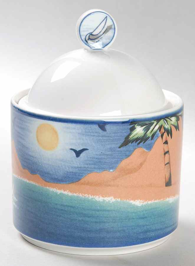 Riviera Sugar Bowl & Lid by Victoria & Beale-1