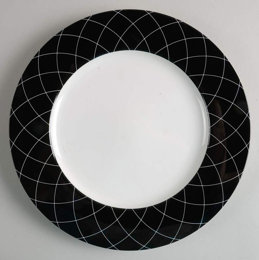 Symphony Black 12" Chop Plate (Round Platter) by Victoria & Beale-1