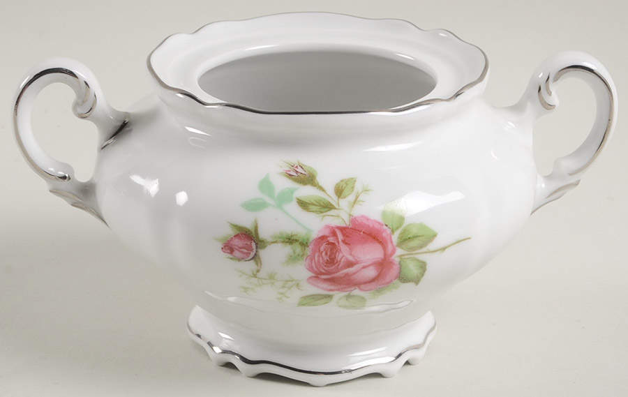 Provincial Rose (Germany) Sugar Bowl No Lid by Victoria (Germany)-1