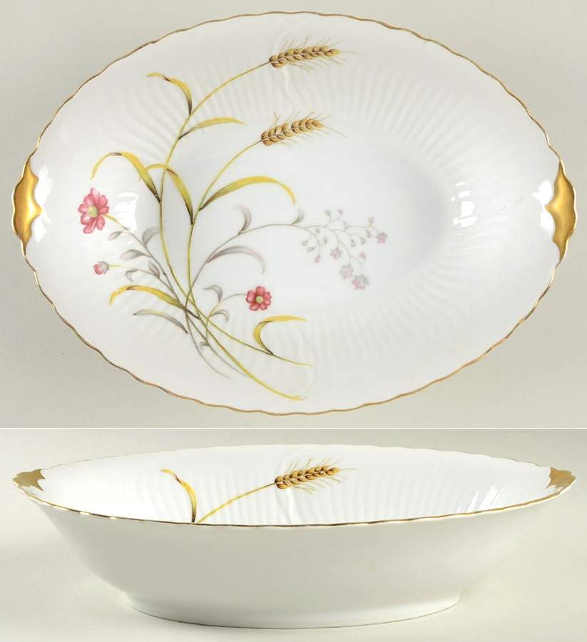 Harvest (Japan) 10" Oval Vegetable Bowl by Victorian (Japan)-1