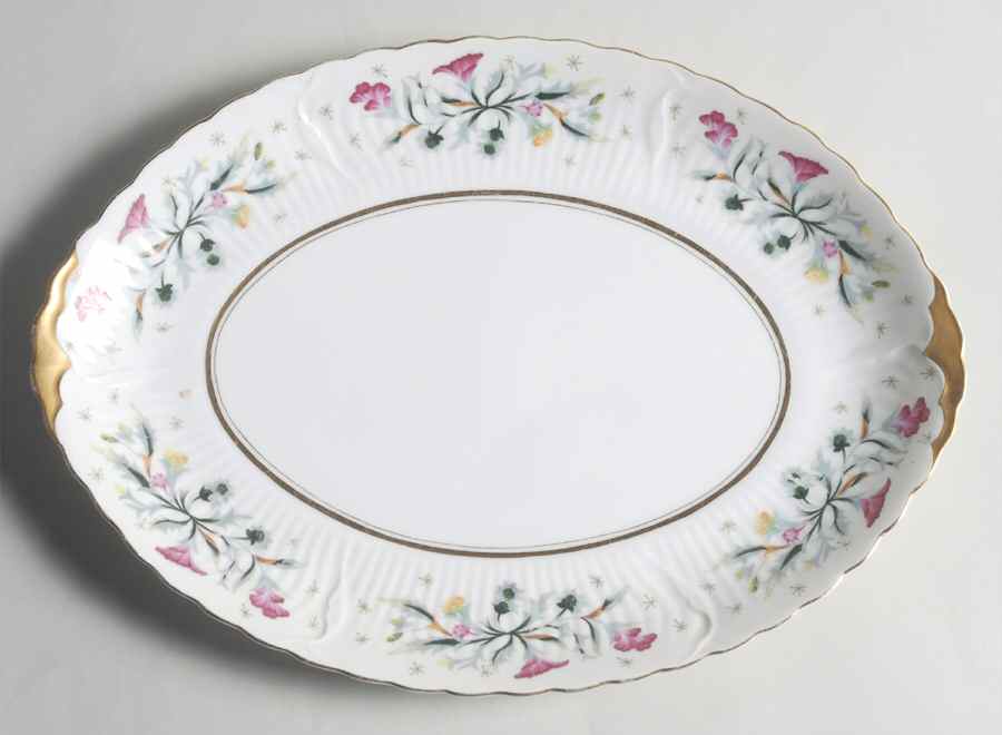 New Dawn 12" Oval Serving Platter by Victorian (Japan)-1
