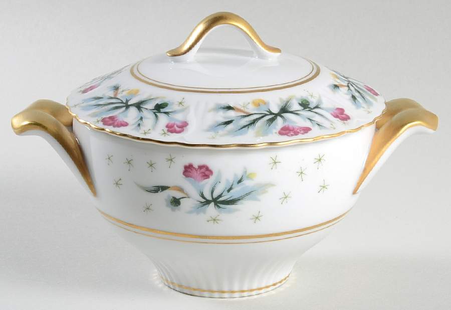New Dawn Sugar Bowl & Lid by Victorian (Japan)-1