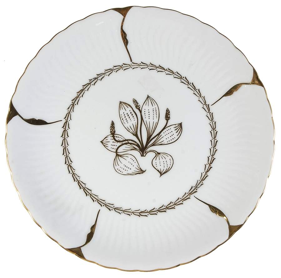 Sunburst Salad Plate by Victorian (Japan)-1