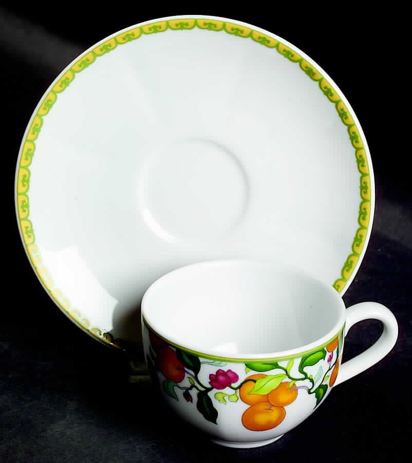 Algarve Flat Demitasse Cup & Saucer Set by Vista Alegre-1