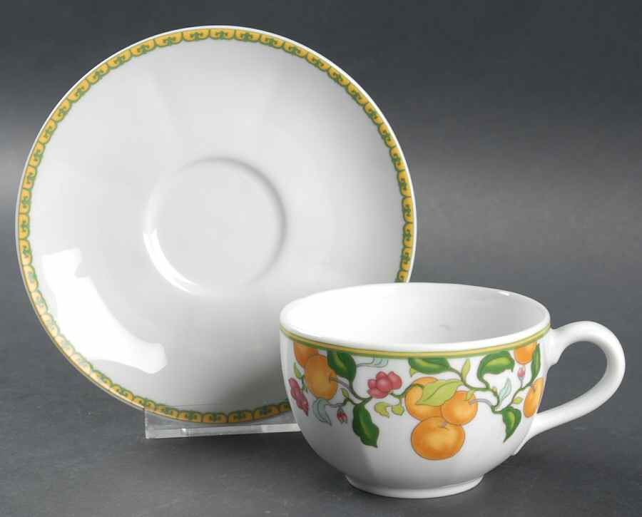 Algarve Flat Cup & Saucer Set by Vista Alegre-1
