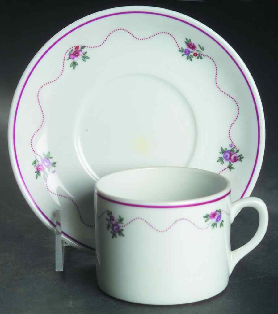 Angelina Flat Cup & Saucer Set by Vista Alegre-1