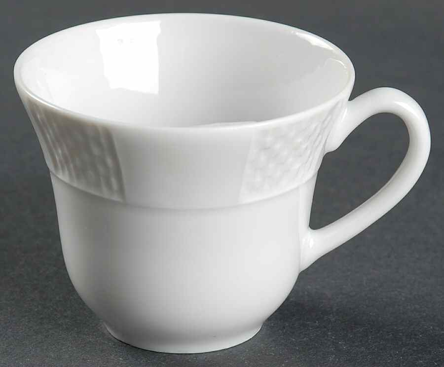 Basket Weave Flat Demitasse Cup by Vista Alegre-1