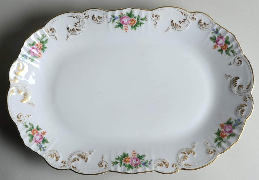 Bouquet 14" Oval Serving Platter by Vista Alegre-1