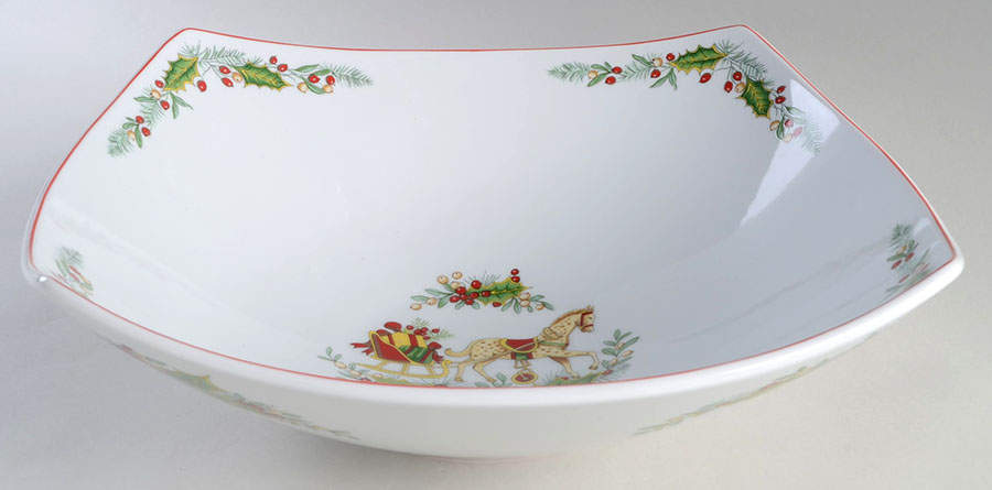 Christmas Magic 13" Large Salad Serving Bowl by Vista Alegre-1