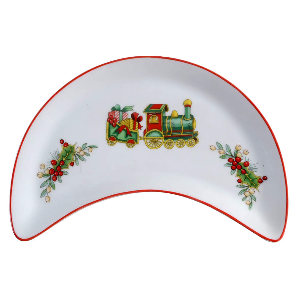 Christmas Magic Crescent Salad Plate by Vista Alegre-1