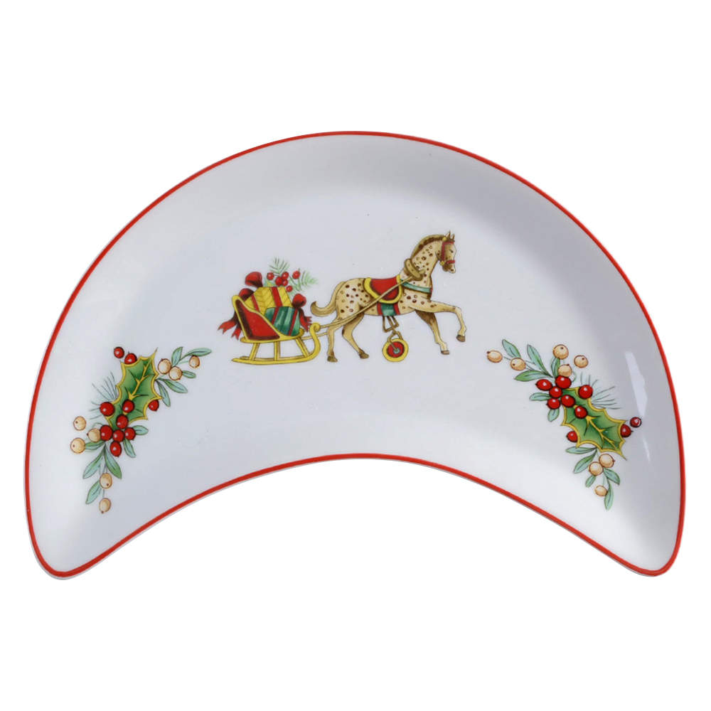Christmas Magic Crescent Salad Plate by Vista Alegre-1