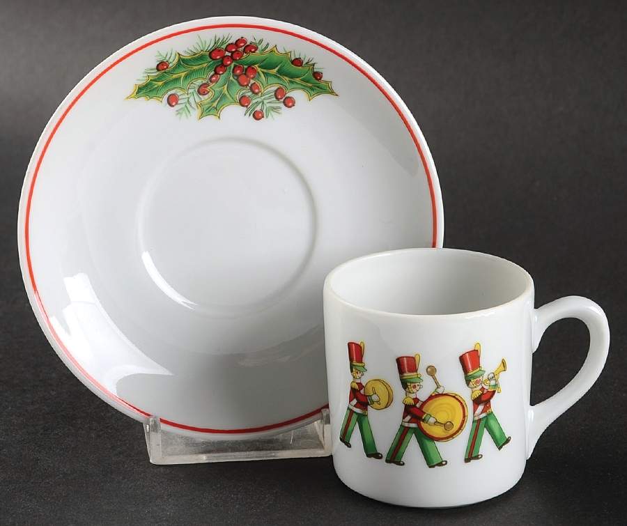 Christmas Magic Flat Demitasse Cup & Saucer Set by Vista Alegre-1