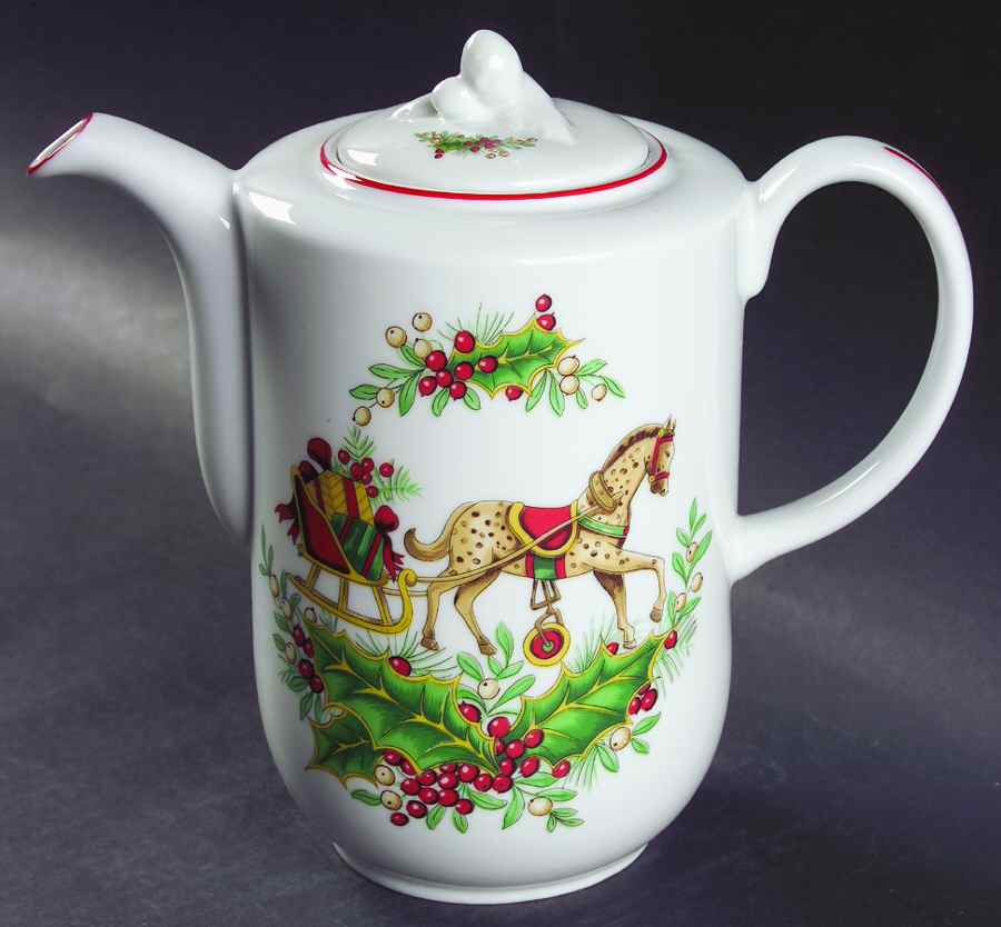 Christmas Magic Coffee Pot & Lid by Vista Alegre-1