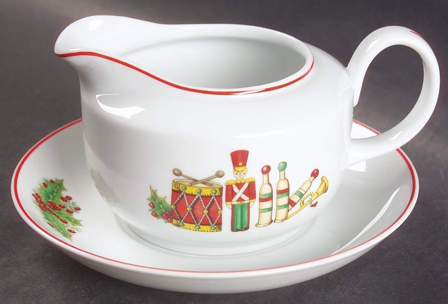 Christmas Magic Gravy Boat & Underplate by Vista Alegre-1