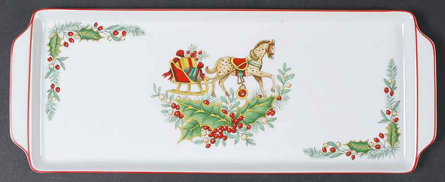 Christmas Magic 15" Tart Tray by Vista Alegre-1