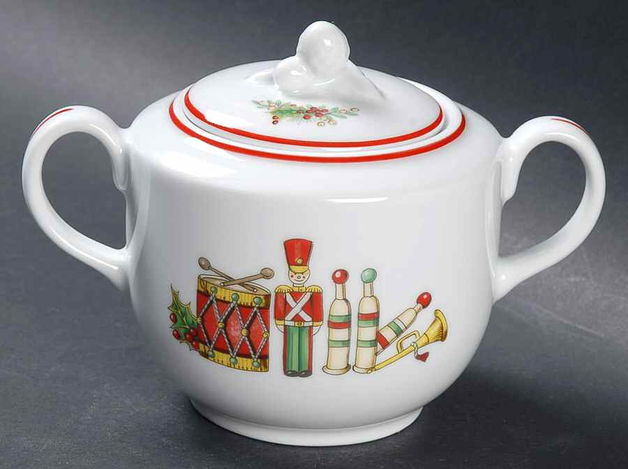 Christmas Magic Sugar Bowl & Lid by Vista Alegre-1