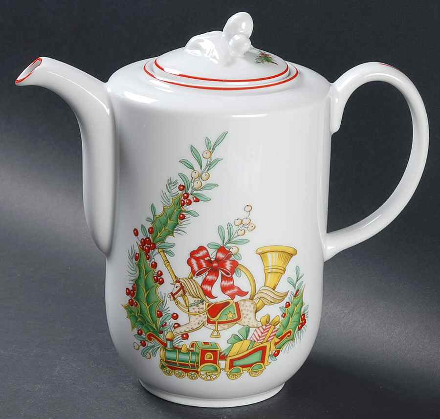 Christmas Magic Coffee Pot & Lid by Vista Alegre-1