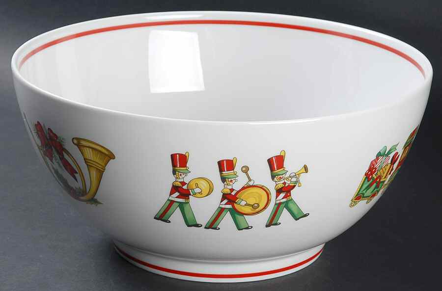 Christmas Magic 10" Round Vegetable Bowl by Vista Alegre-1