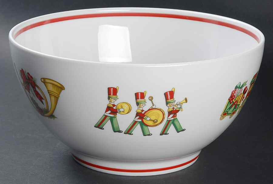 Christmas Magic 9" Round Vegetable Bowl by Vista Alegre-1