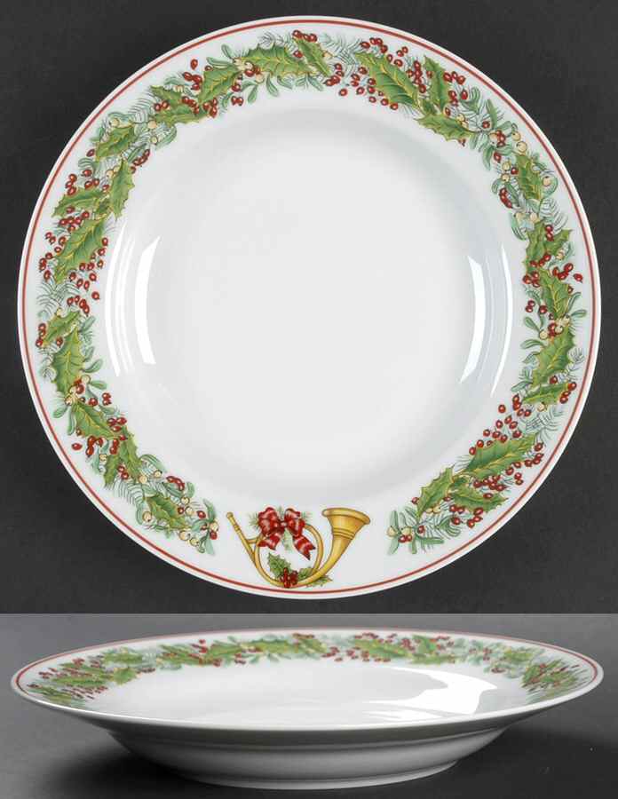 Christmas Magic Large Rim Soup Bowl by Vista Alegre-1
