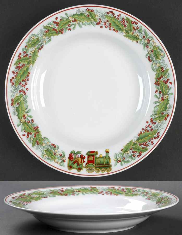 Christmas Magic Large Rim Soup Bowl by Vista Alegre-1