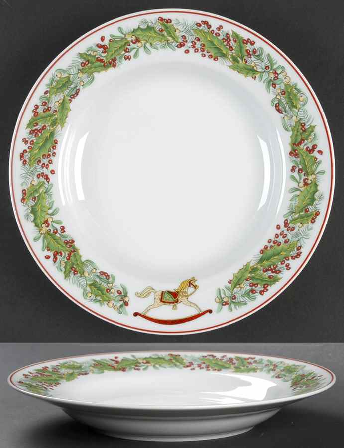 Christmas Magic Large Rim Soup Bowl by Vista Alegre-1
