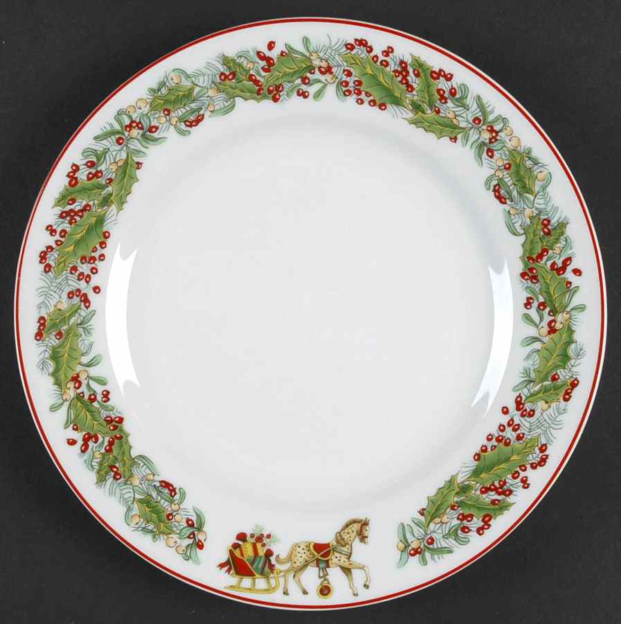 Christmas Magic Dessert/Pie Plate by Vista Alegre-1