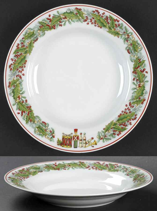 Christmas Magic Large Rim Soup Bowl by Vista Alegre-1