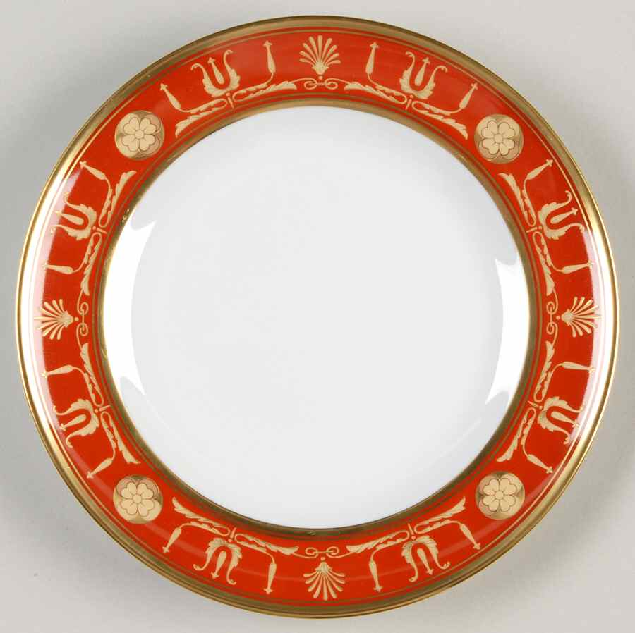 Empire Red Bread & Butter Plate by Vista Alegre-1