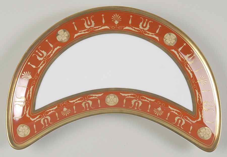 Empire Red Crescent Salad Plate by Vista Alegre-1