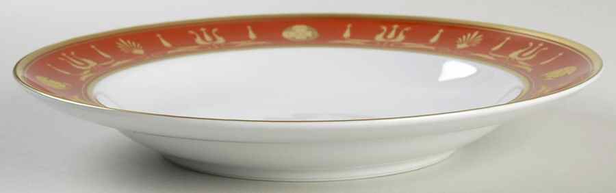 Empire Red Rim Soup Bowl by Vista Alegre-1