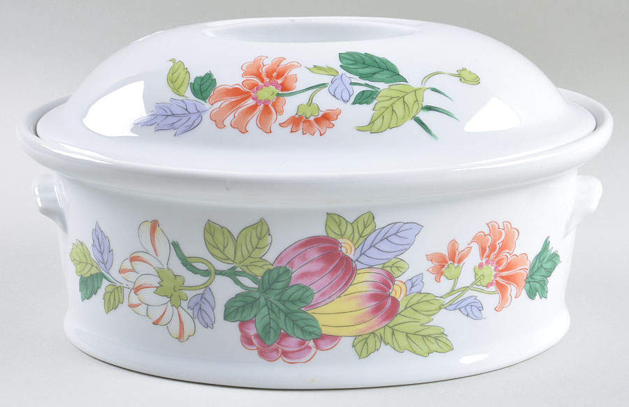 Gaia 2 Quart Oval Covered Casserole by Vista Alegre-1
