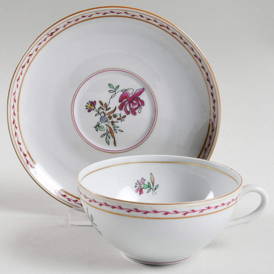 Indias Flat Cup & Saucer Set by Vista Alegre-1