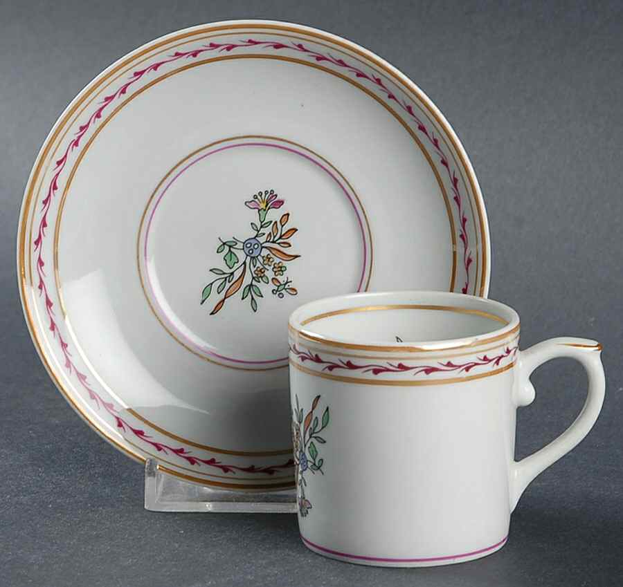 Indias Flat Demitasse Cup & Saucer Set by Vista Alegre-1
