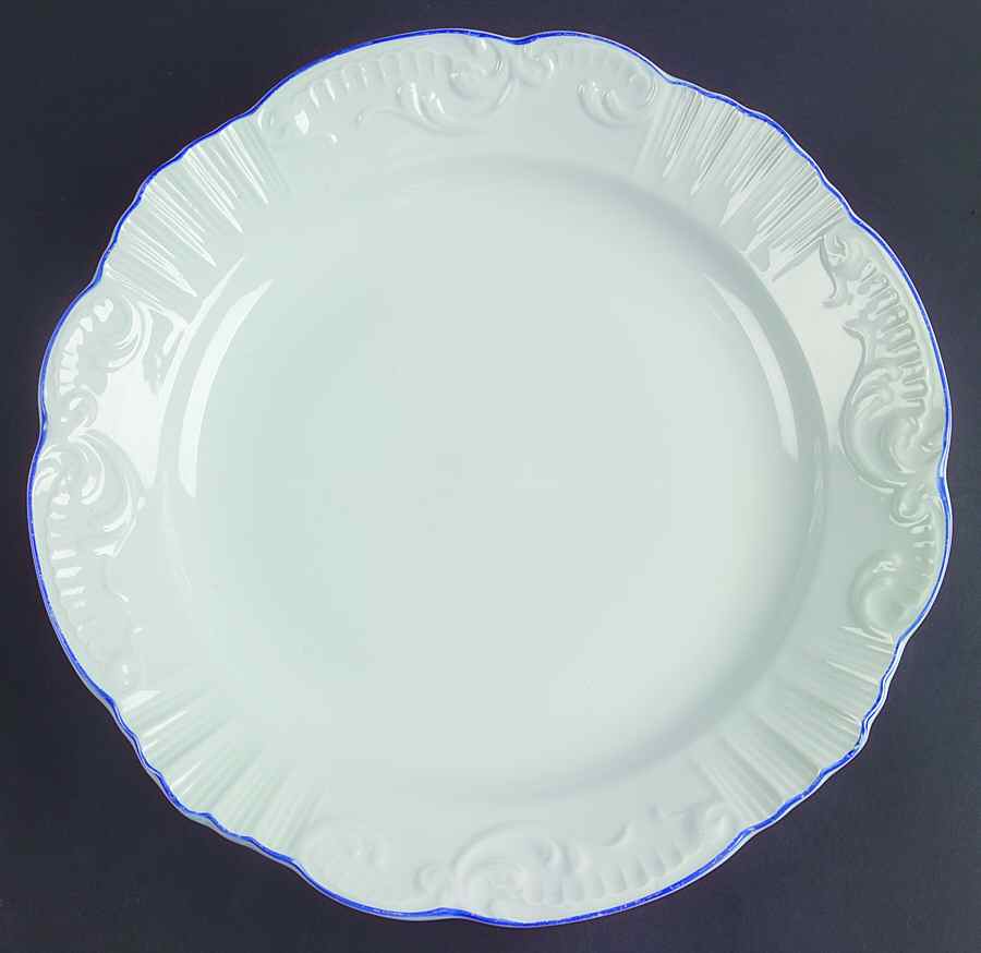 Manueline Blue 11" Chop Plate (Round Platter) by Vista Alegre-1