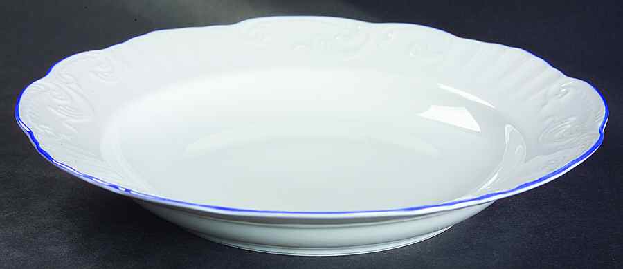 Manueline Blue Large Rim Soup Bowl by Vista Alegre-1