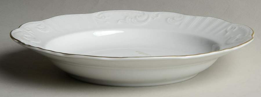 Manueline Gold Large Rim Soup Bowl by Vista Alegre-1