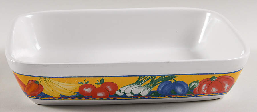 Market Place Medium Rectangular Baker by Vista Alegre-1
