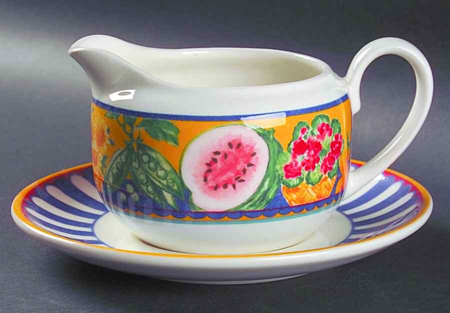 Market Place Gravy Boat & Underplate by Vista Alegre-1