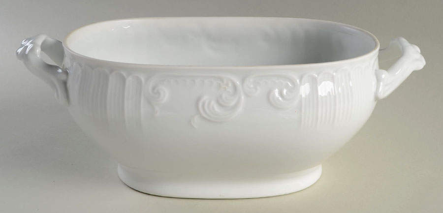 Manueline White Tureen No Lid by Vista Alegre-1