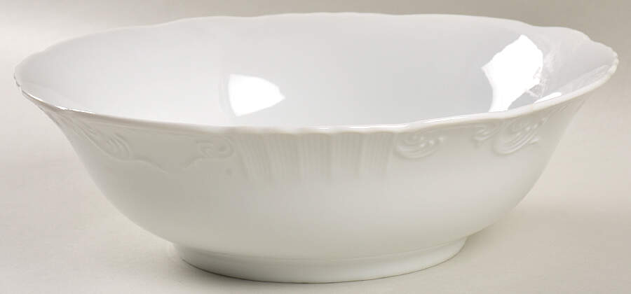 Manueline White 10" Round Vegetable Bowl by Vista Alegre-1